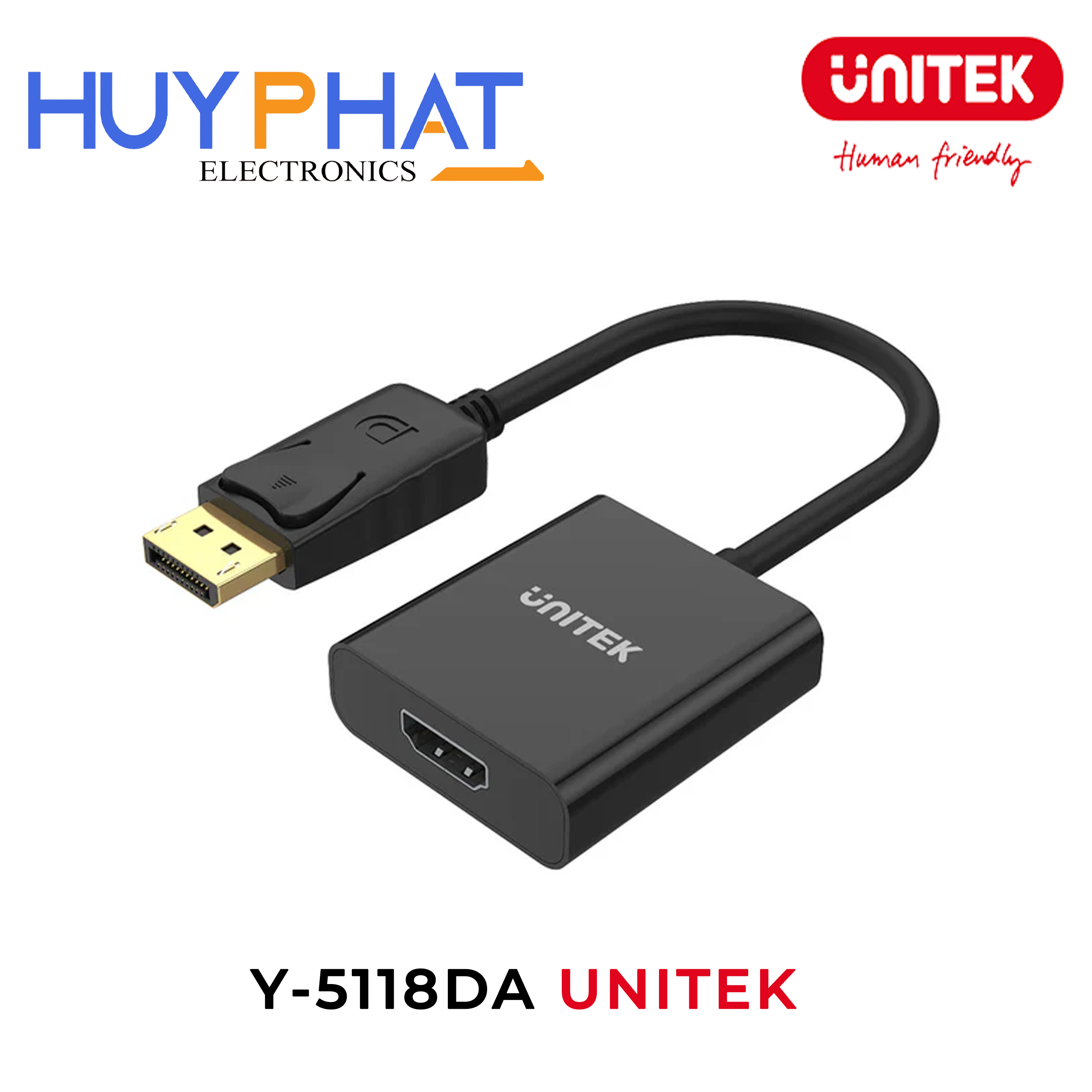Cáp chuyển đổi DisplayPort -> HDMI 1080P UNITEK Y-5118DA