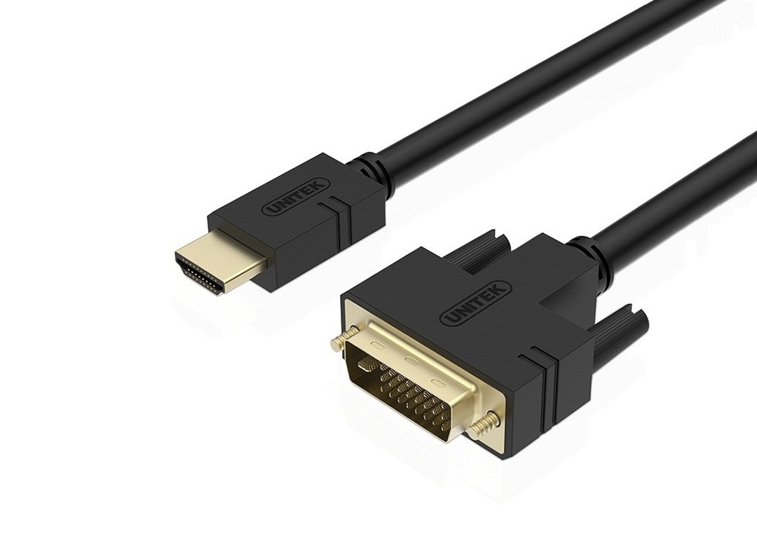 Cáp HDMI -> DVI 24+1 2K 5m UNITEK Y-C220A