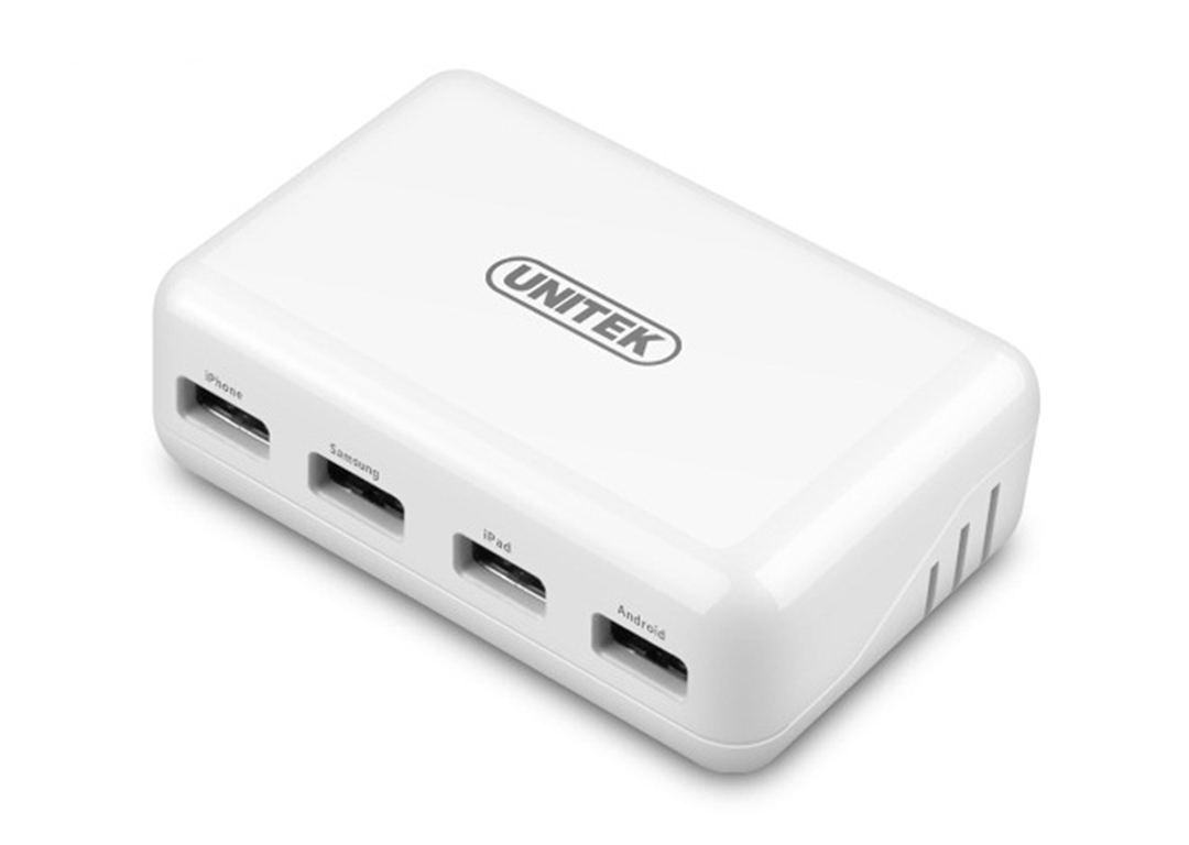 Sạc 3 cổng USB 1A + USB 2A UNITEK Y-2166WH